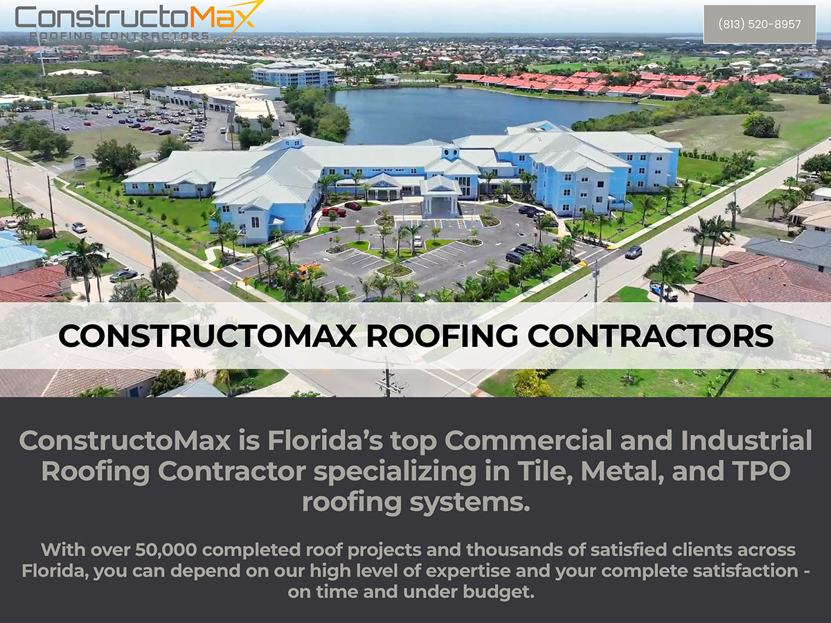 ConstructoMax is Florida’s top Commercial and Industrial Roofing Contractor specializing in Tile, Metal, and TPO roofing systems.